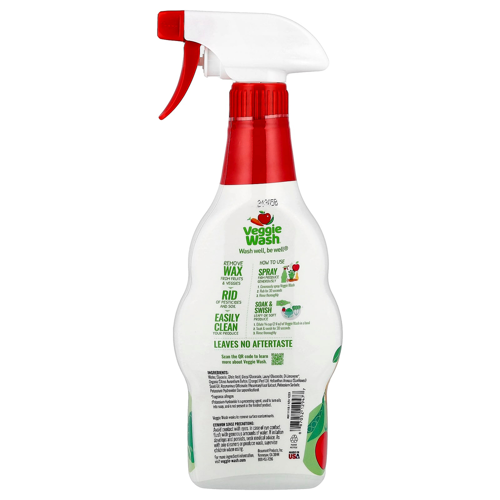 Citrus Magic, Veggie Wash®, средство для мытья фруктов и овощей, 473 мл