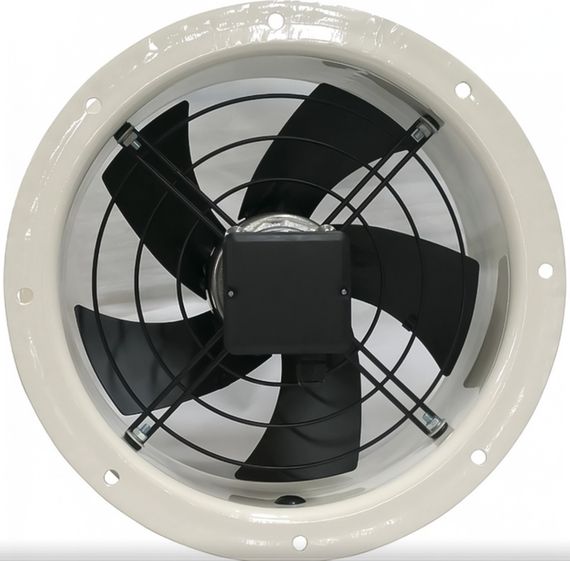 Осевой вентилятор на фланцах Ровен YWF(K)4E-450-ZT (Axial fans) with tube