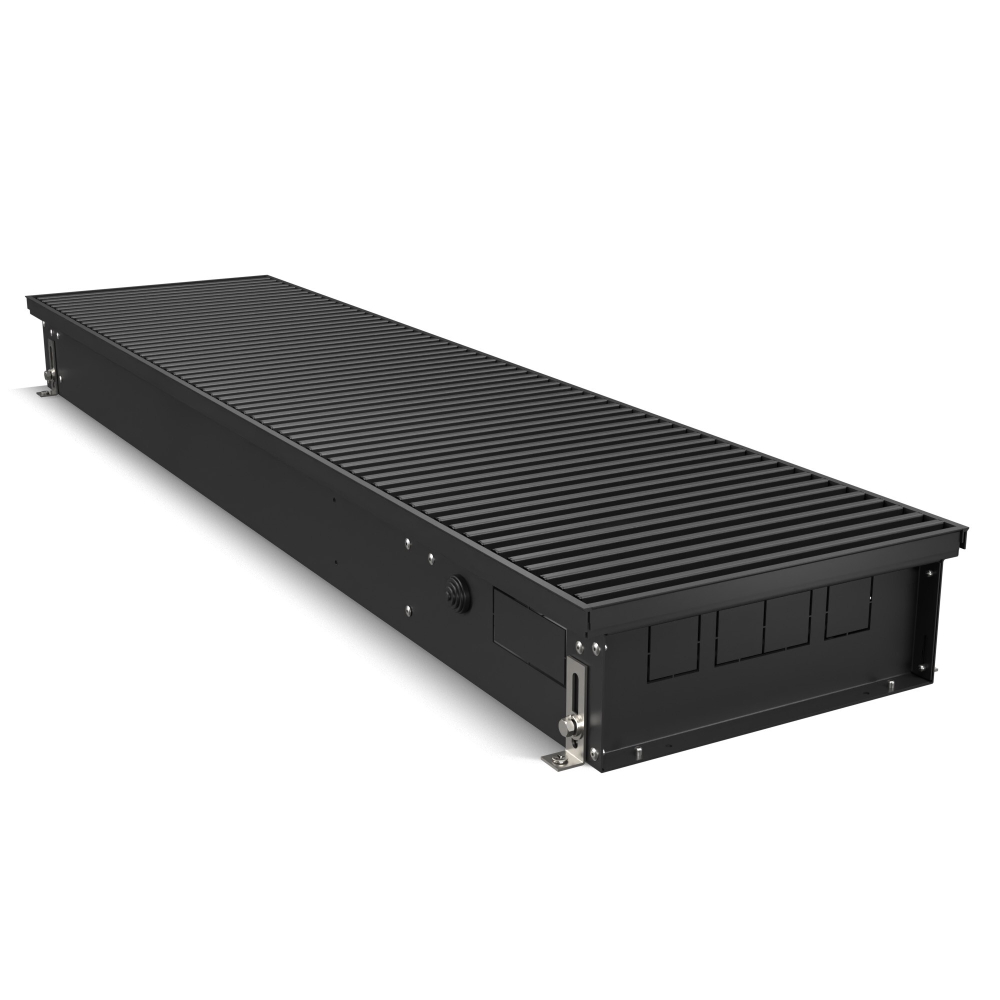 Конвектор внутрипольный Royal Thermo ATRIUM TURBO-110/300/2300-DG-U-BL