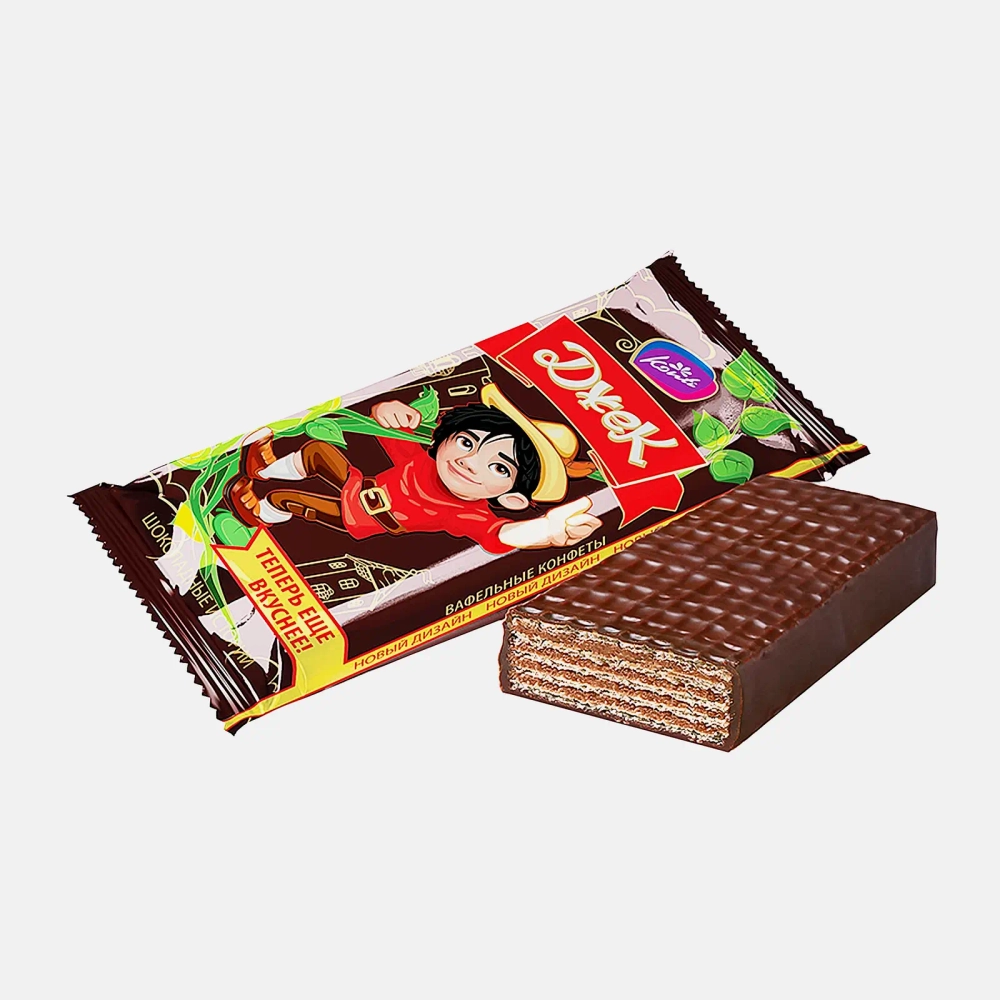 Конфеты Вафельные со вкусом какао Конти Джек 300г