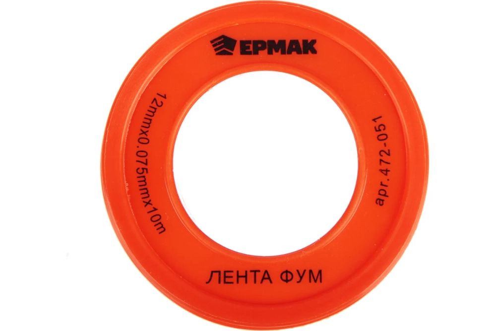 ФУМ лента ЕРМАК 1/2"/12мм х 0,075мм х 10м 472-051