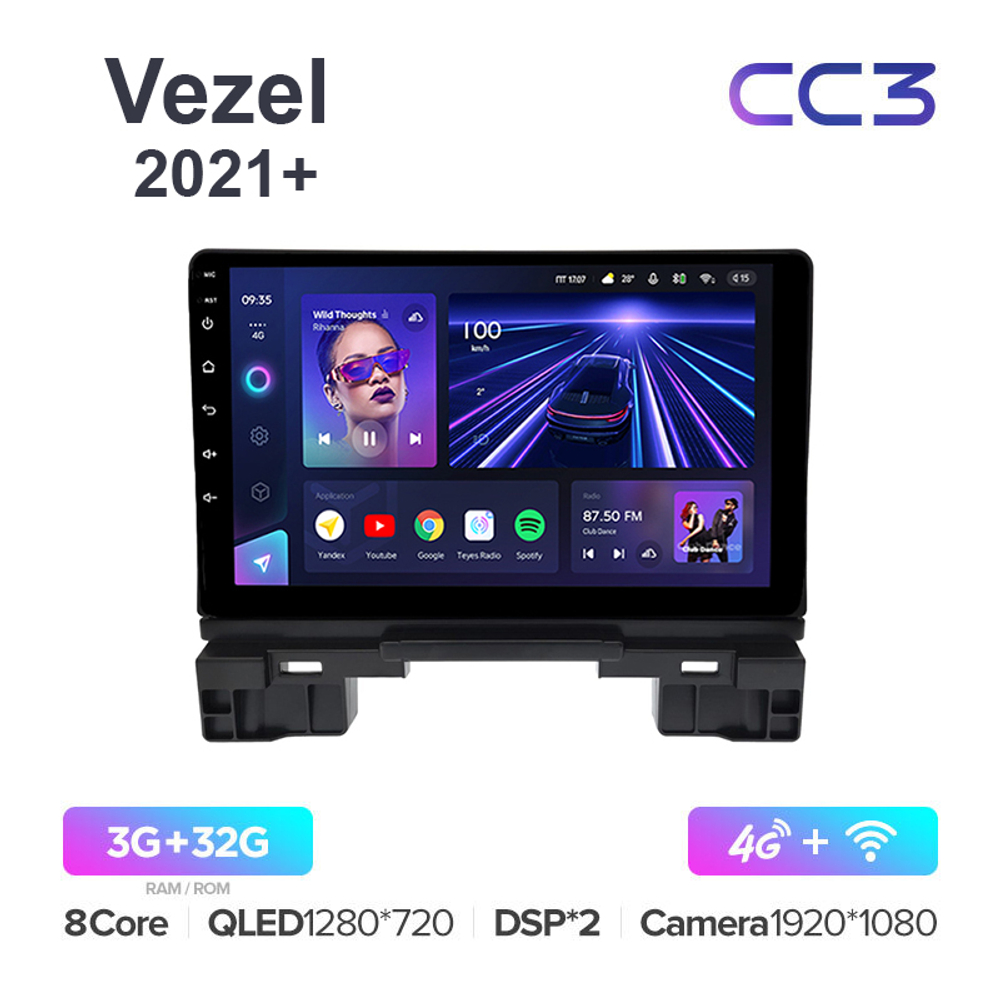 Teyes CC3 10,2"для Honda Vezel 2021+
