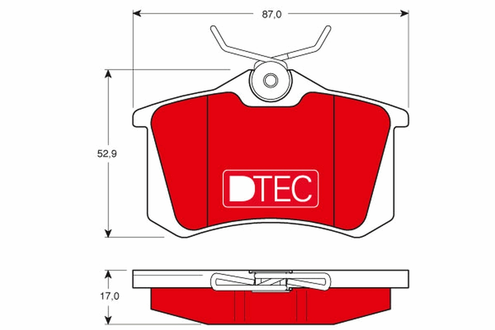 TRW - GDB1330DTE-TRW - Brake Pad Set, disc brake