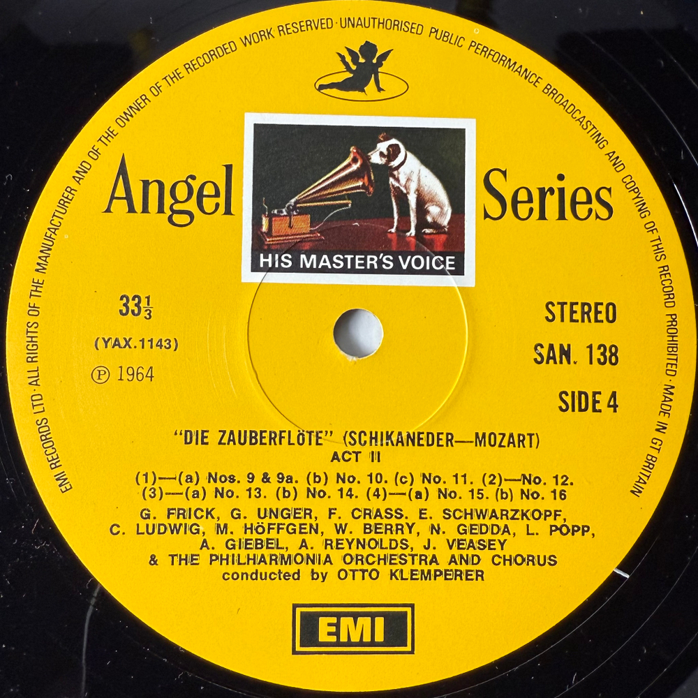 Моцарт - Волшебная флейта 3LP (Англия 1964г.)