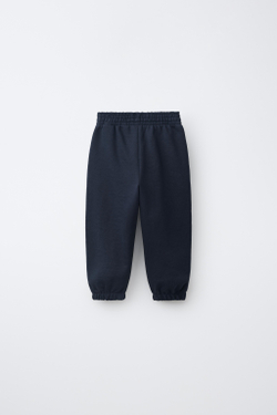 ZARA ОДНОТОННЫЕ БРЮКИ-ДЖОГГЕРЫ, МОРСКОЙ СИНИЙ