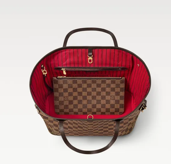 Сумка Louis Vuitton Neverfull Damier Ebene Canvas
