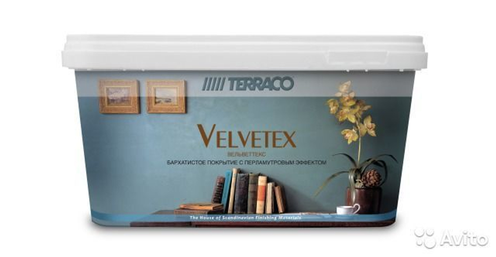 Краска для стен перламутровая бархатистая Вельветекс (Velvetex)