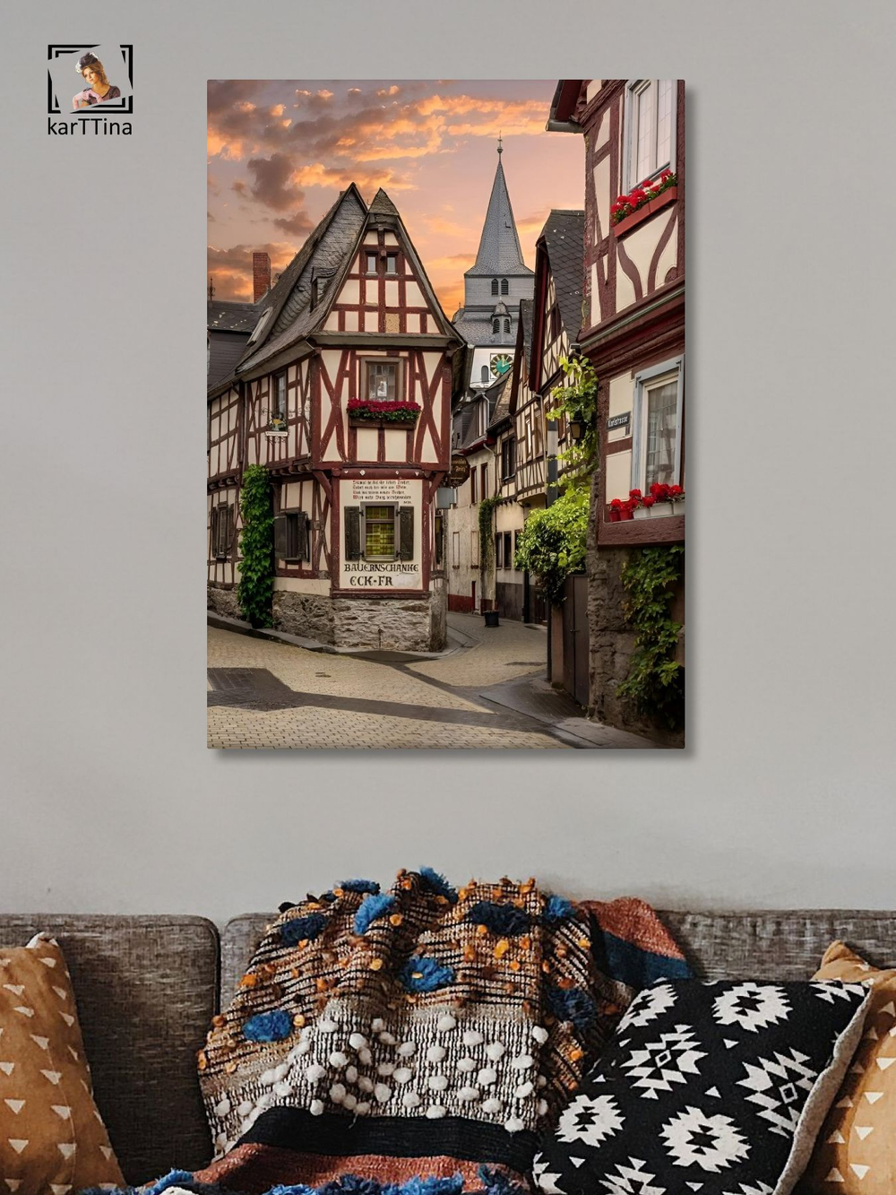 Картина Туманные огни для интерьера 50x70см 1шт.
