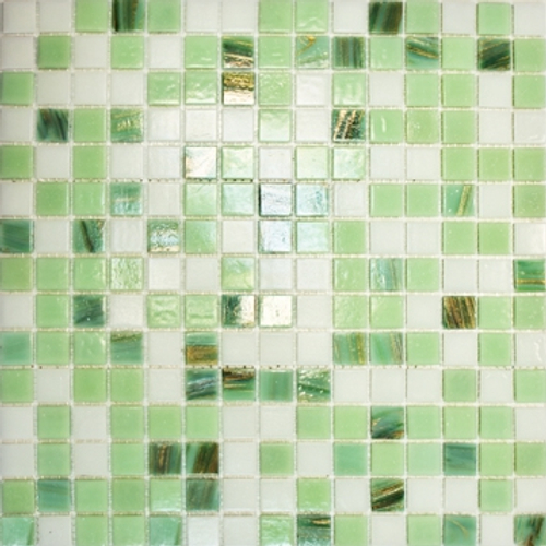 Elada Mosaic. Мозаика HK-17 (327*327*4мм) зелёный микс