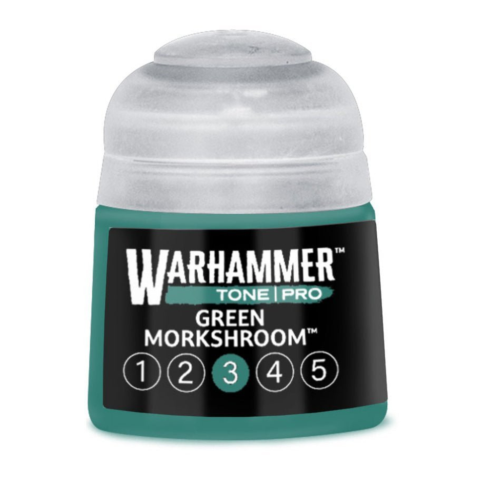 Набор красок Green Morkshroom — Warhammer Tone Pro, 5 × 12 мл (ПРЕДЗАКАЗ)
