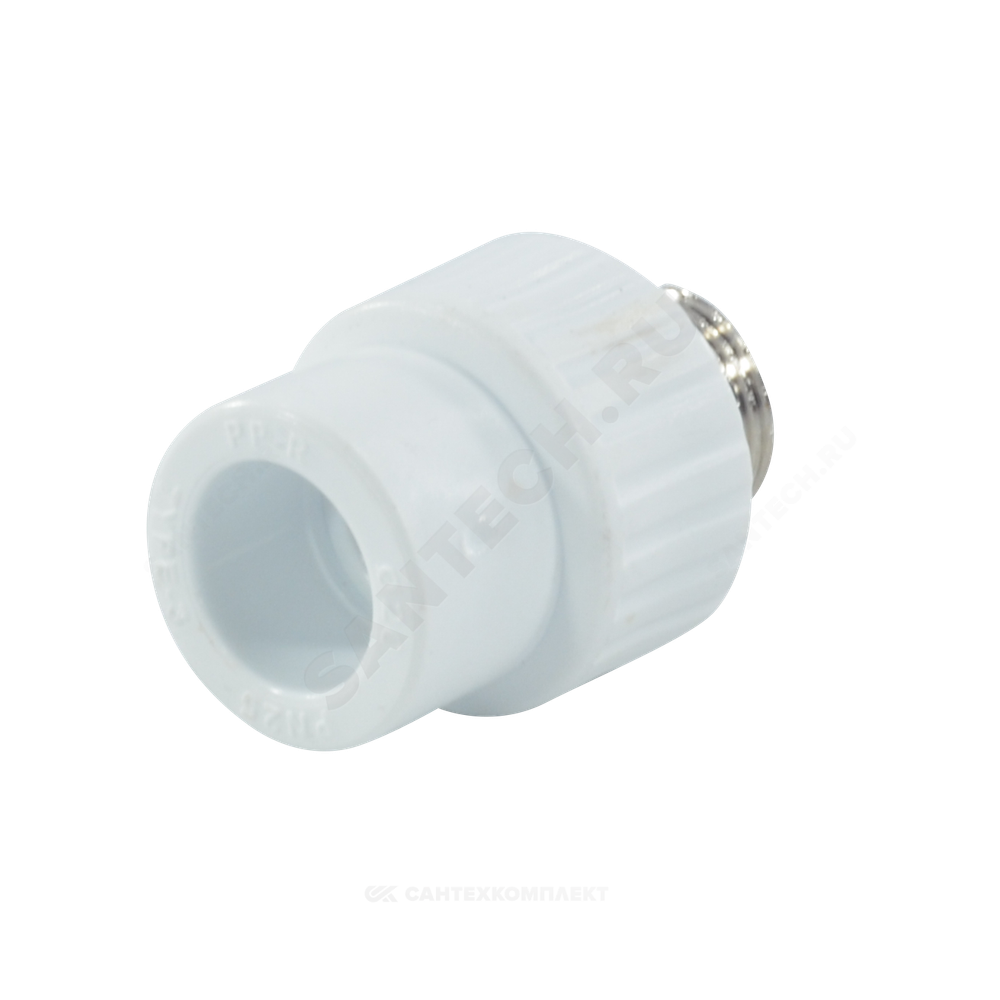 Муфта PP-R комбинированная белая Дн 25х1/2" НР RTP (РосТурПласт) 10664