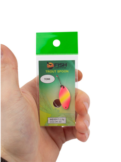 Блесна Fish Crystal TOMI 24 мм 2.5 г на форель цвет 63