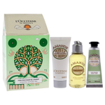 L'Occitane en Provence Набор Almond (масло для душа 35 мл, молочко для тела 20 мл, крем для рук 10 мл) 65 мл (из Финляндии)