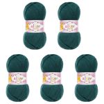 Пряжа Alize (Ализе) Cotton Gold / уп.5 мот. по 100 г, 330м, 426 петроль А