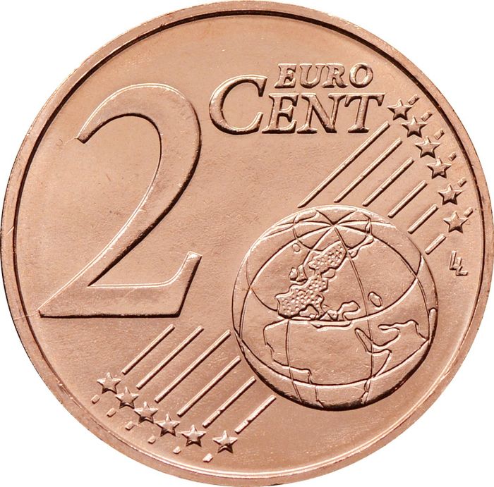 2 евроцента 2015 Греция (2 euro cent)