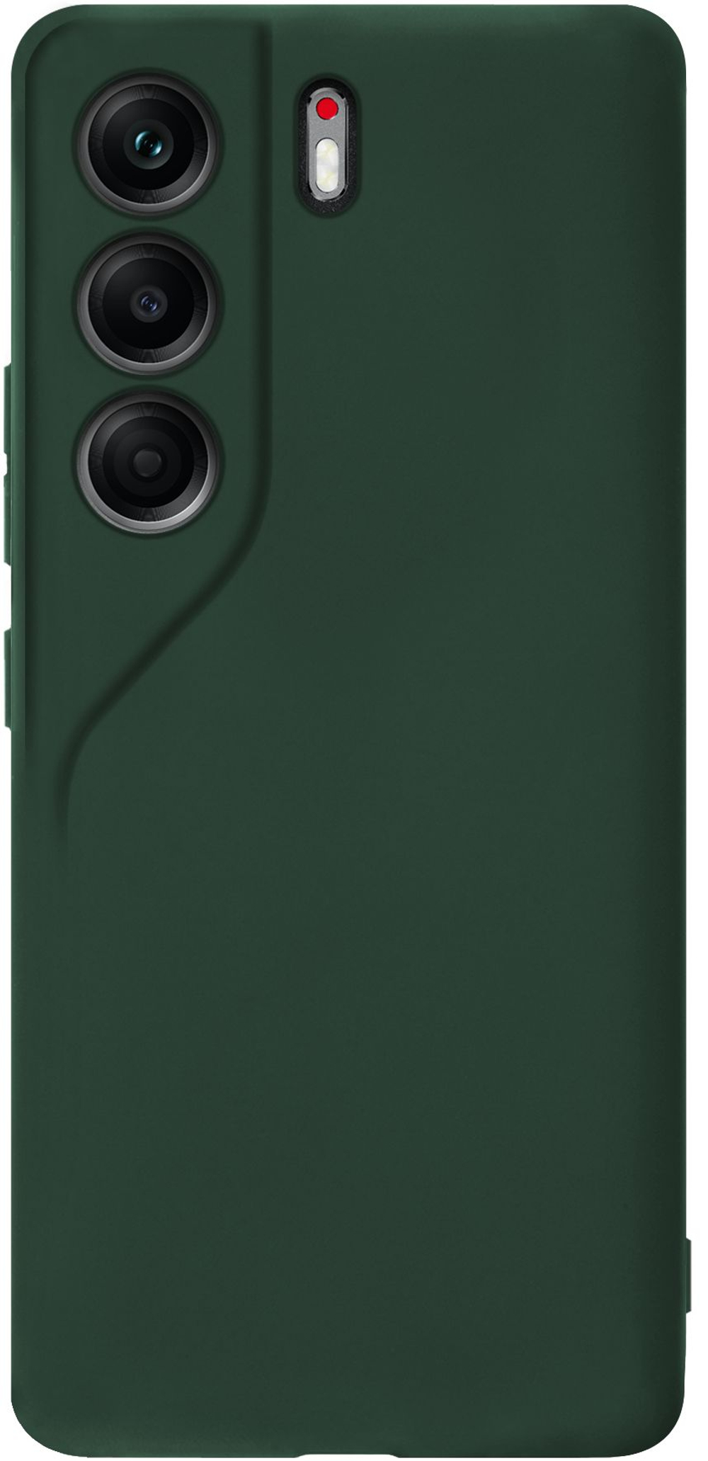 Мягкий Soft Touch чехол из силикона для TECNO CAMON 40 с бархатной подкладкой