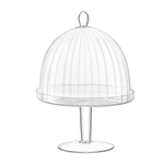 Подставка для торта с крышкой aurelia, D25 см