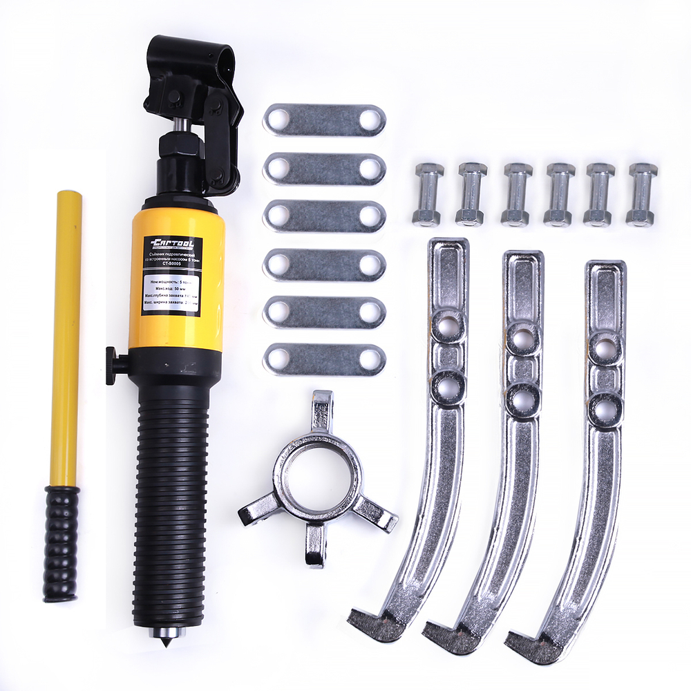 Съёмник гидравлический со встроенным насосом 5 т Car-Tool CT-S0005