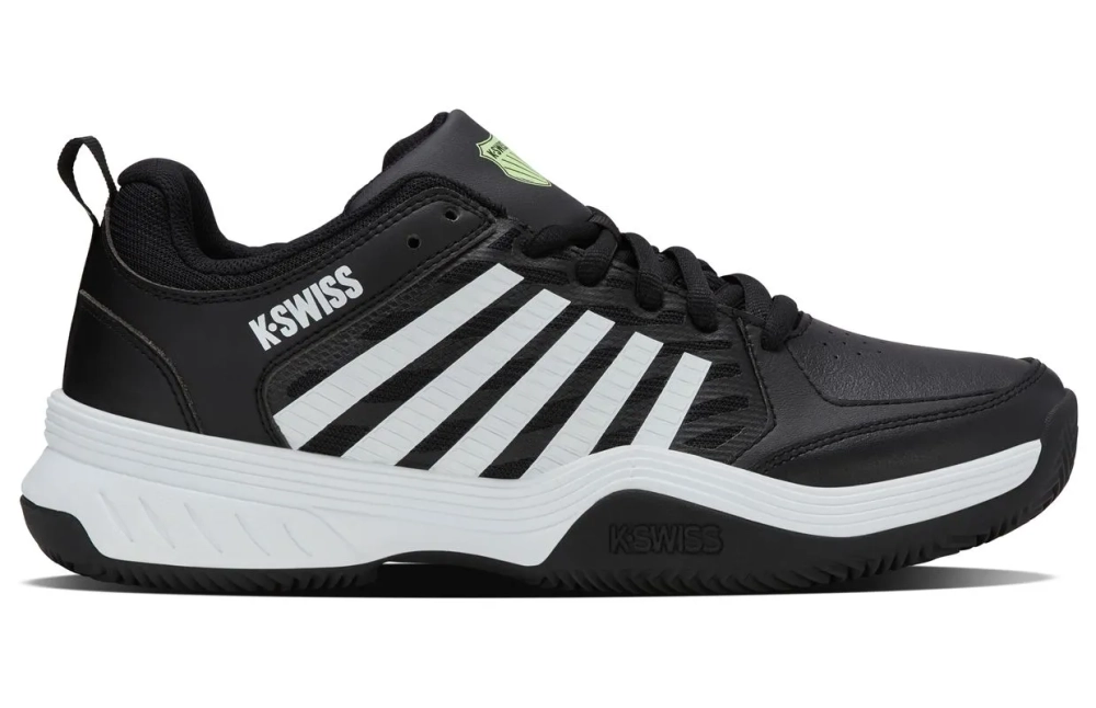 Мужские теннисные кроссовки K-Swiss Court Express 2 Clay - black/white/soft neon green