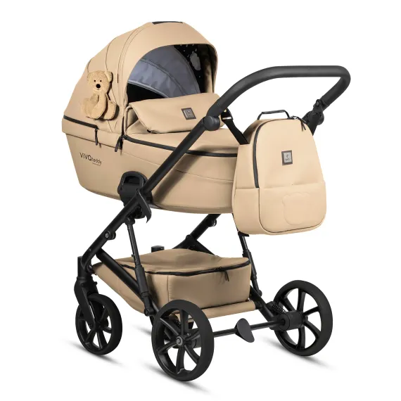 Коляска 3 в 1 Tutis Viva 6+ Teddy Creamy