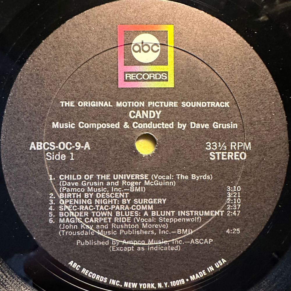 The Byrds And Steppenwolf, Dave Grusin - Candy (США 1968г.)