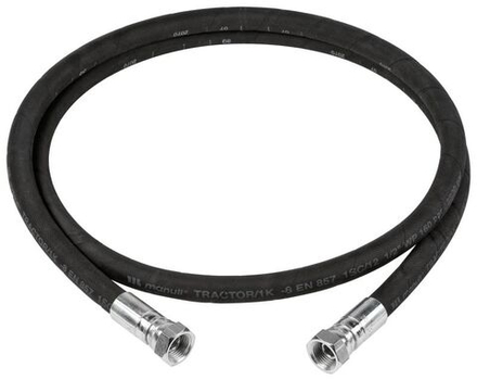 Шланг для раздачи масла 1/2", давление 150 бар, 8 метров, M1/2" / M1/2", ECODORA (Италия)