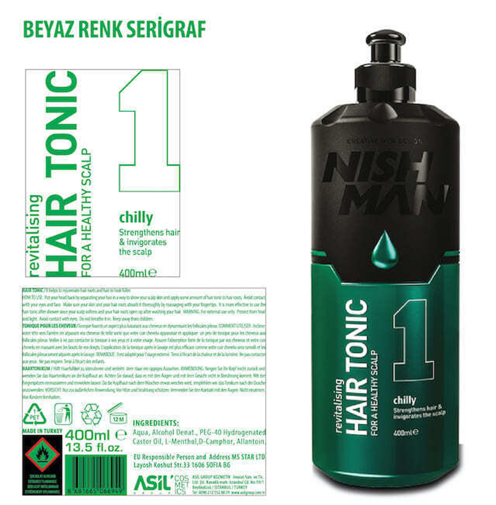 NISHMAN HAIR TONIC - Восстанавливающий тоник для волос 200 МЛ