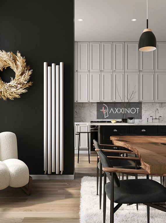 Axxinot Eden V 1800 - вертикальный трубчатый радиатор высотой 1800 мм, белый