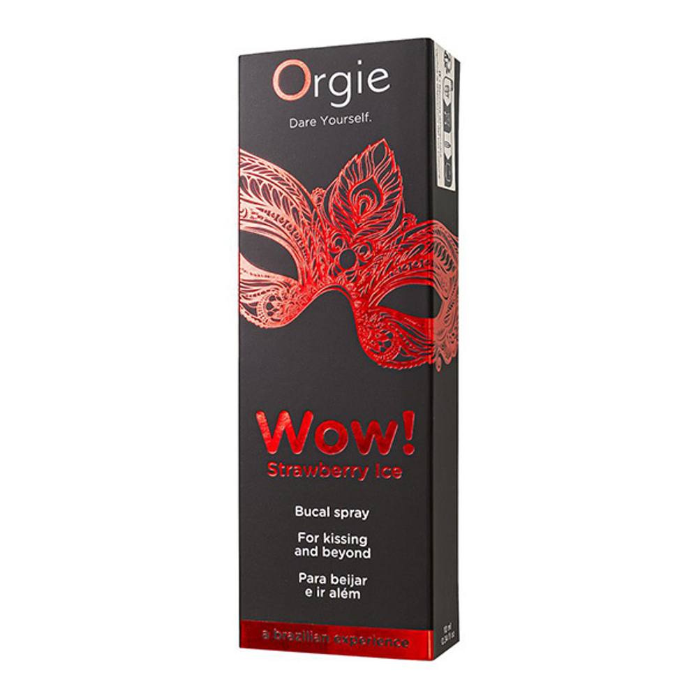 Оральный спрей с охлаждающим и возбуждающим эффектом Orgie Wow! Strawberry Ice Blowjob Spray 10мл