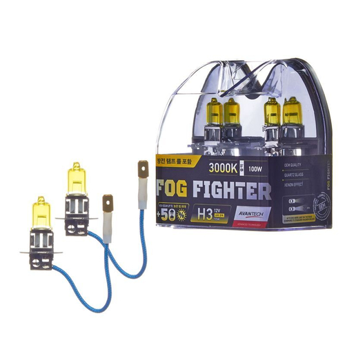 Лампа высокотемпературная Avantech H3 12V 55W (100W) 3000K, комплект 2 шт. AB3003
