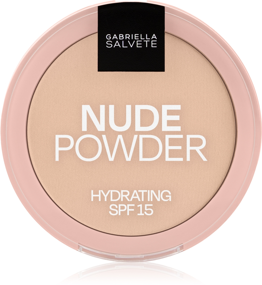 Gabriella Salvete Fixing Powder Hydrating - Нежный компактный порошок с SPF 15 оттенок 03 Nude Sand, 8 g