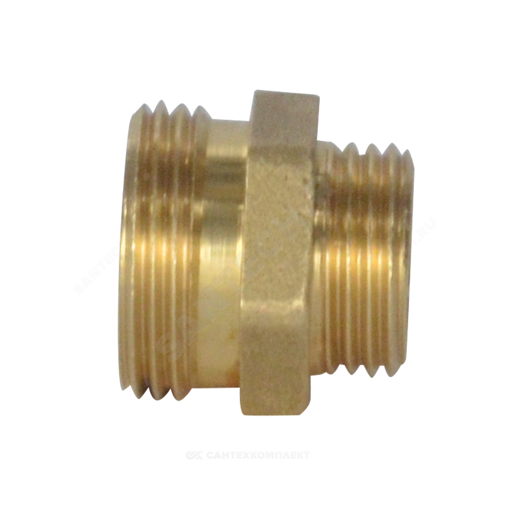 Ниппель латунь переходной Ду 20х15 (3/4"х1/2") под евроконус НР R180R Giacomini R180RY017