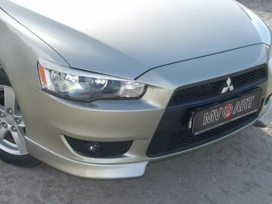 Накладки (клыки) на бампер для Mitsubishi Lancer 10