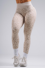 Леггинсы Push-Up Compression Leopard Leggings PRIMAL 849 Кремовые