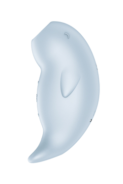 Вакуумный стимулятор клитора с вибрацией Satisfyer Seal You Soon, силикон, голубой, 11 см