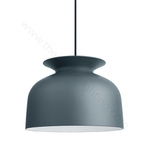 Pendant design lamp  Ronde by Gubi M (dark-Grey)