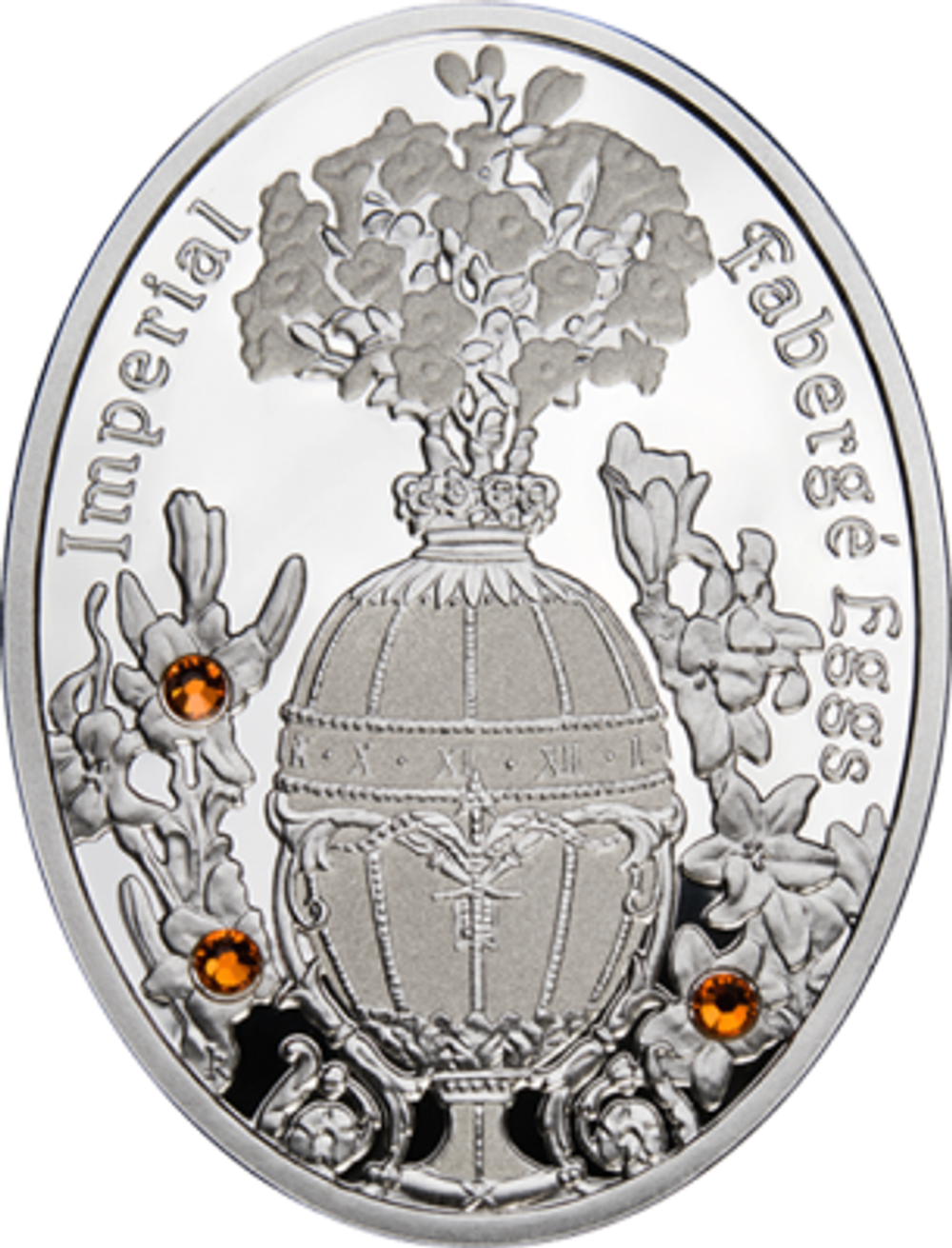 1 доллар. Яйцо Букет лилий - Императорские яйца Фаберже. Ниуэ. 2012 г.
