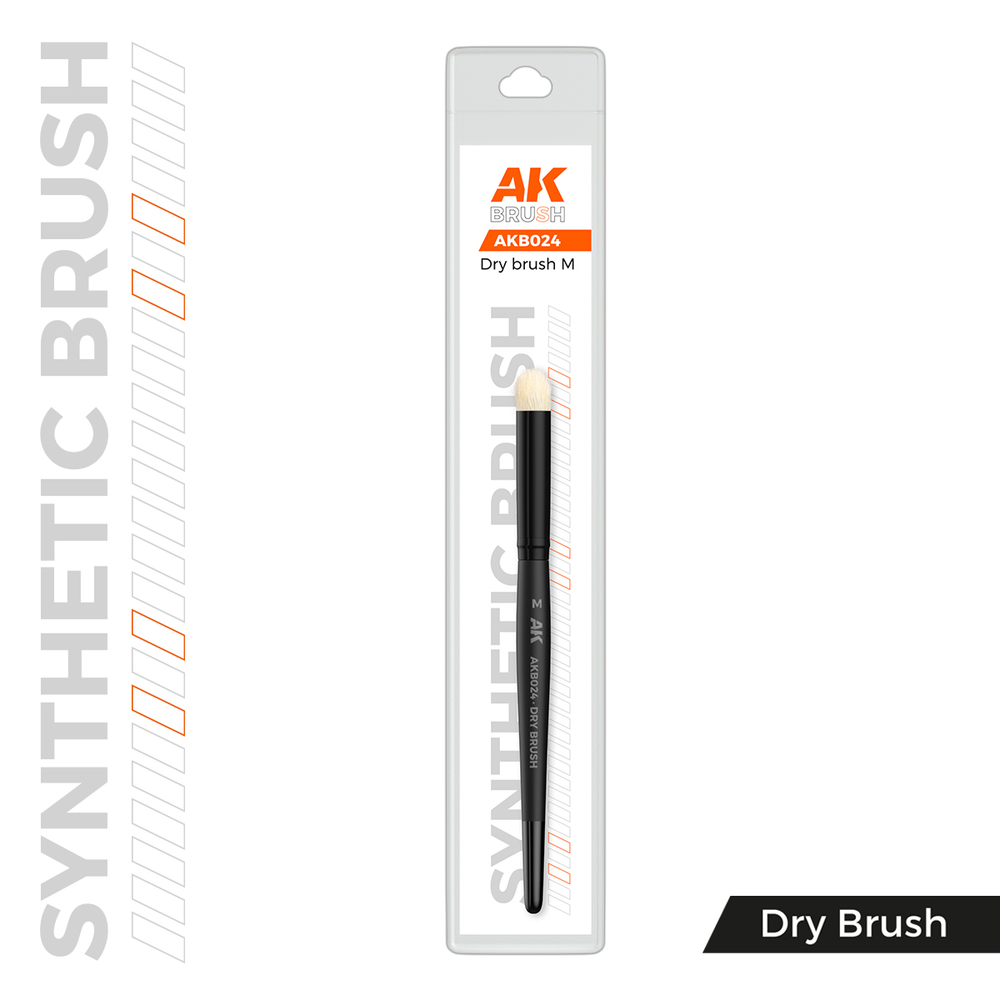 Кисточка AK Interactive Synthetic Dry Brush M
