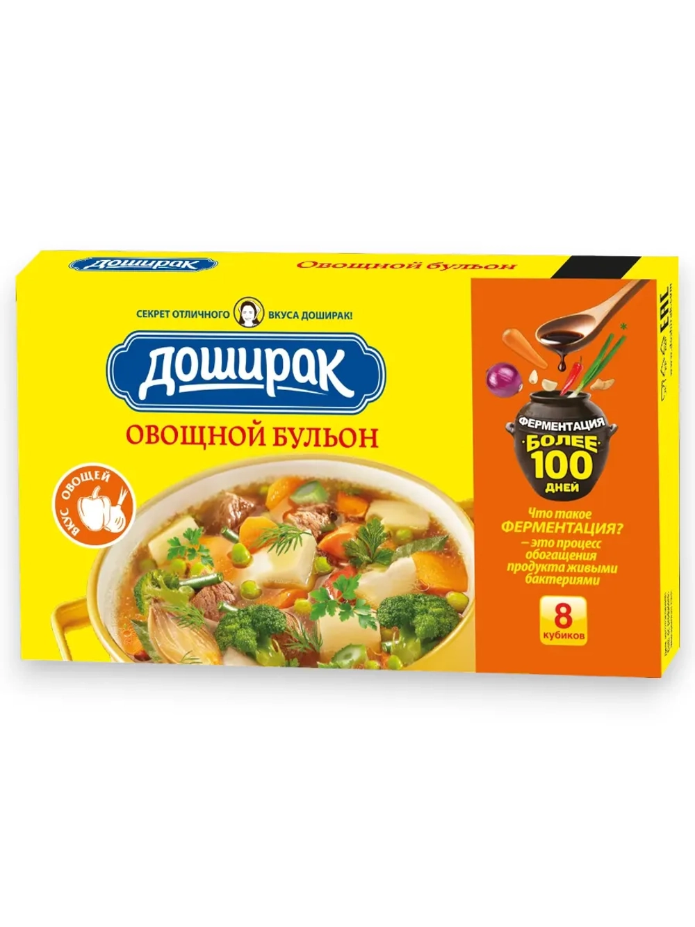 Бульонные кубики "Овощной бульон" Доширак 80 г * 3 шт