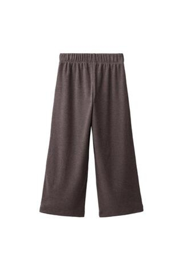 ZARA БРЮКИ WIDE LEG SOFT TOUCH, КОРИЧНЕВЫЙ