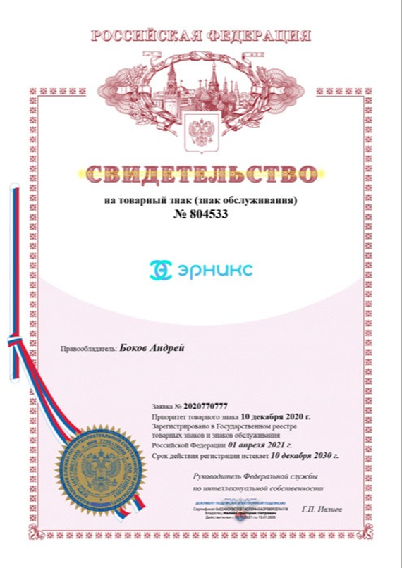 История ЭРНИКС
