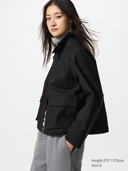 UNIQLO Короткая куртка, черный