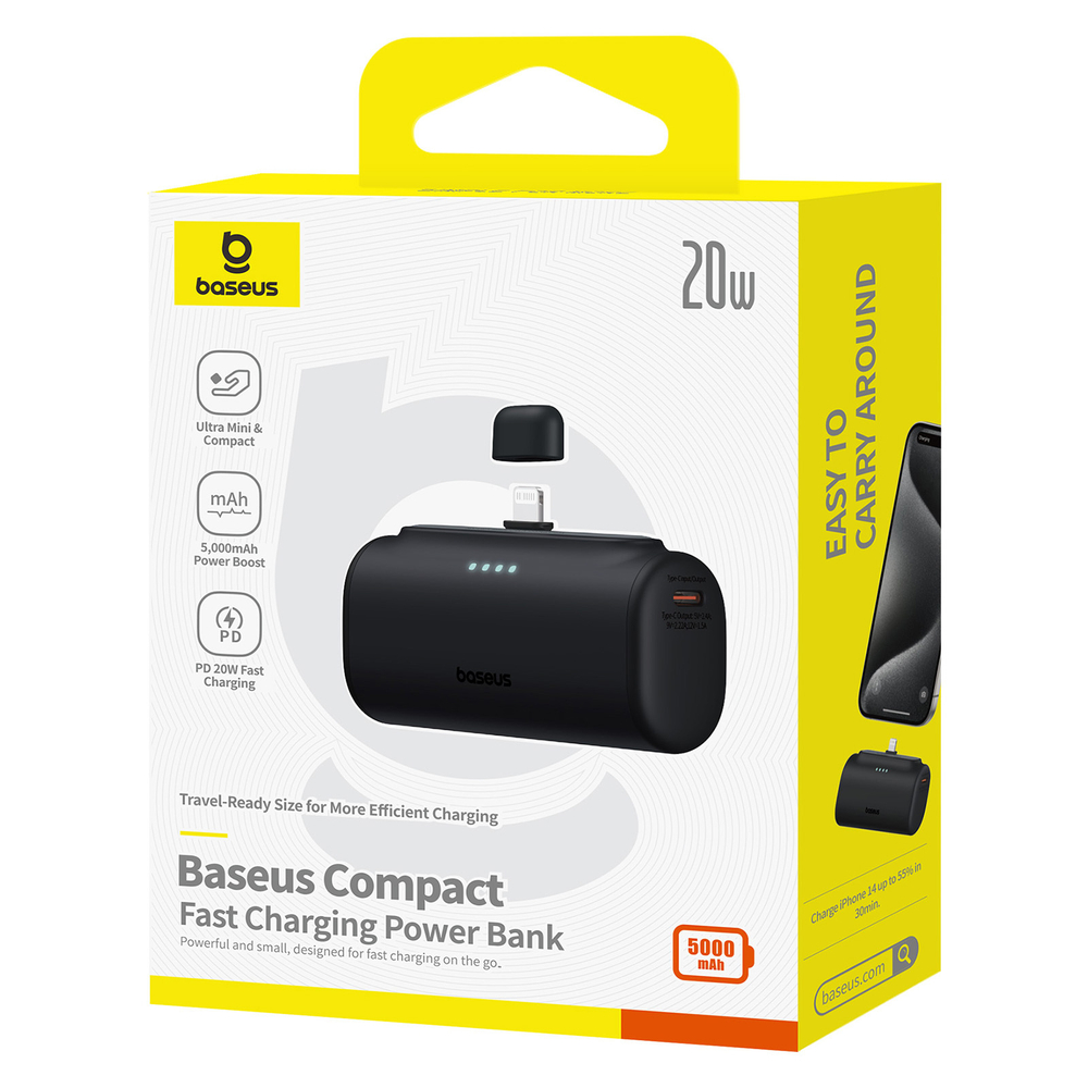 Внешний аккумулятор Baseus Compact L+C 5000mAh 20W
