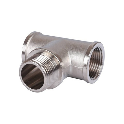 Тройник с внутренней и наружной резьбой STOUT SFT 0065 - 3/4" (ВР/НР/ВР, латунь никелированная)