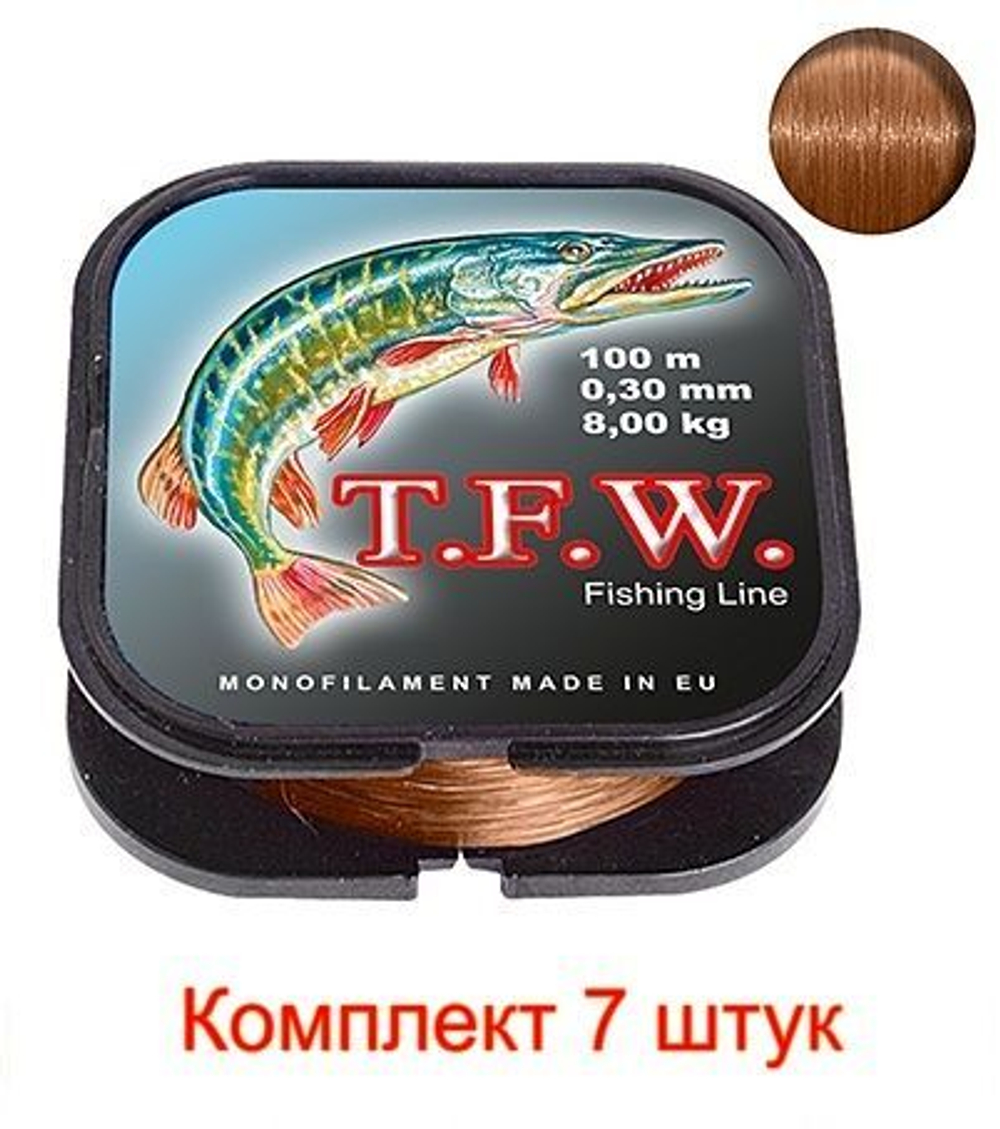 леска рыболовная T.F.W. 0,40mm 100m, 3 штуки