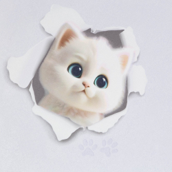 Обои виниловые HC72285-56 PALITRA HOME 3D Cats, сюжетный рисунок размер 1.06 х 10.05 м