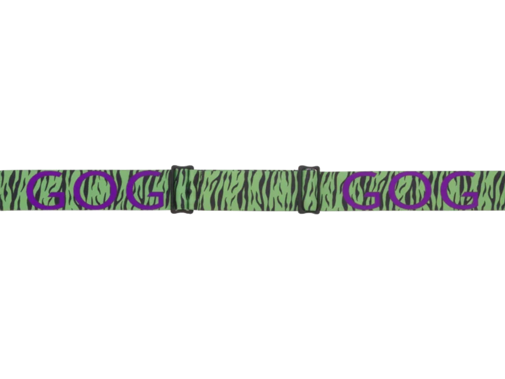 Горнолыжная маска GOG Griz / Neon Green / Reflex Blue / для подростков старше 10 лет