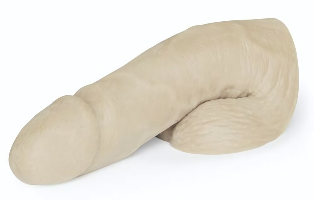 Мягкий имитатор пениса Fleshton Limpy среднего размера - 17 см. (Цвет: телесный)