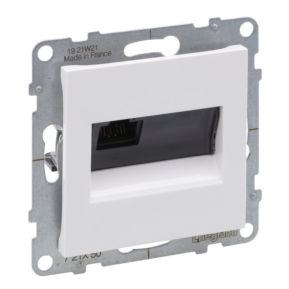 Розетка компьютерная RJ45 категория 5e UTP - Legrand SUNO - Белый