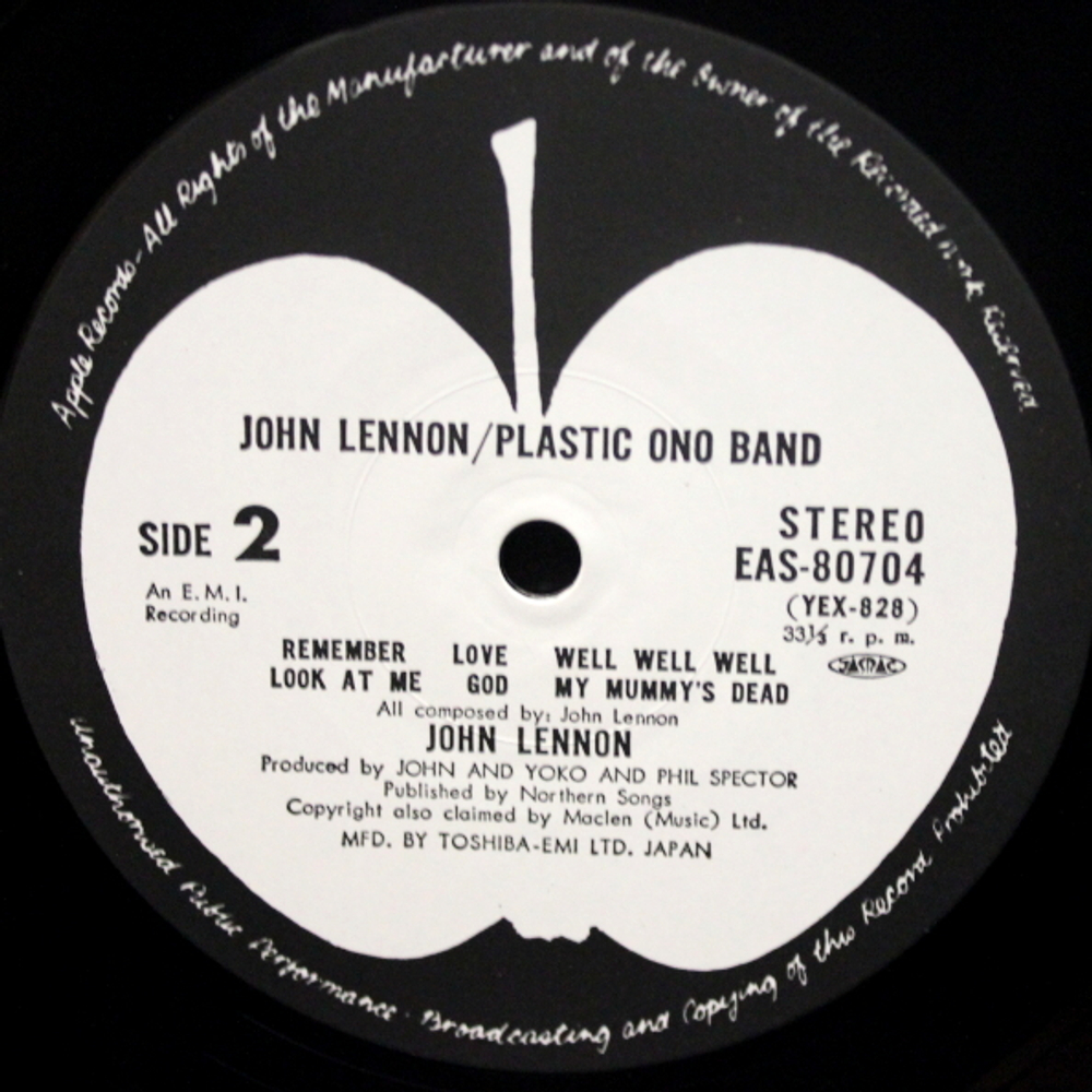 John Lennon & The Plastic Ono Band / John Lennon & The Plastic Ono Band (LP)
